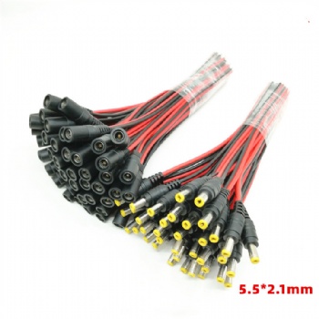 DC connector cable monitoring power head DC5521 plug male female