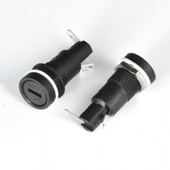 Customized tubular fuse holder 10A copper silver plated fuse tube