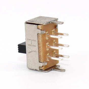 Toggle Switch SS22E01 with two gears, six legs sliding power switch